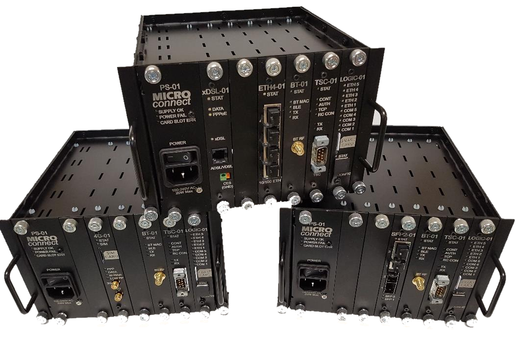 Micro Connect RE LCM — flagship modular rack Linking Communication Modules